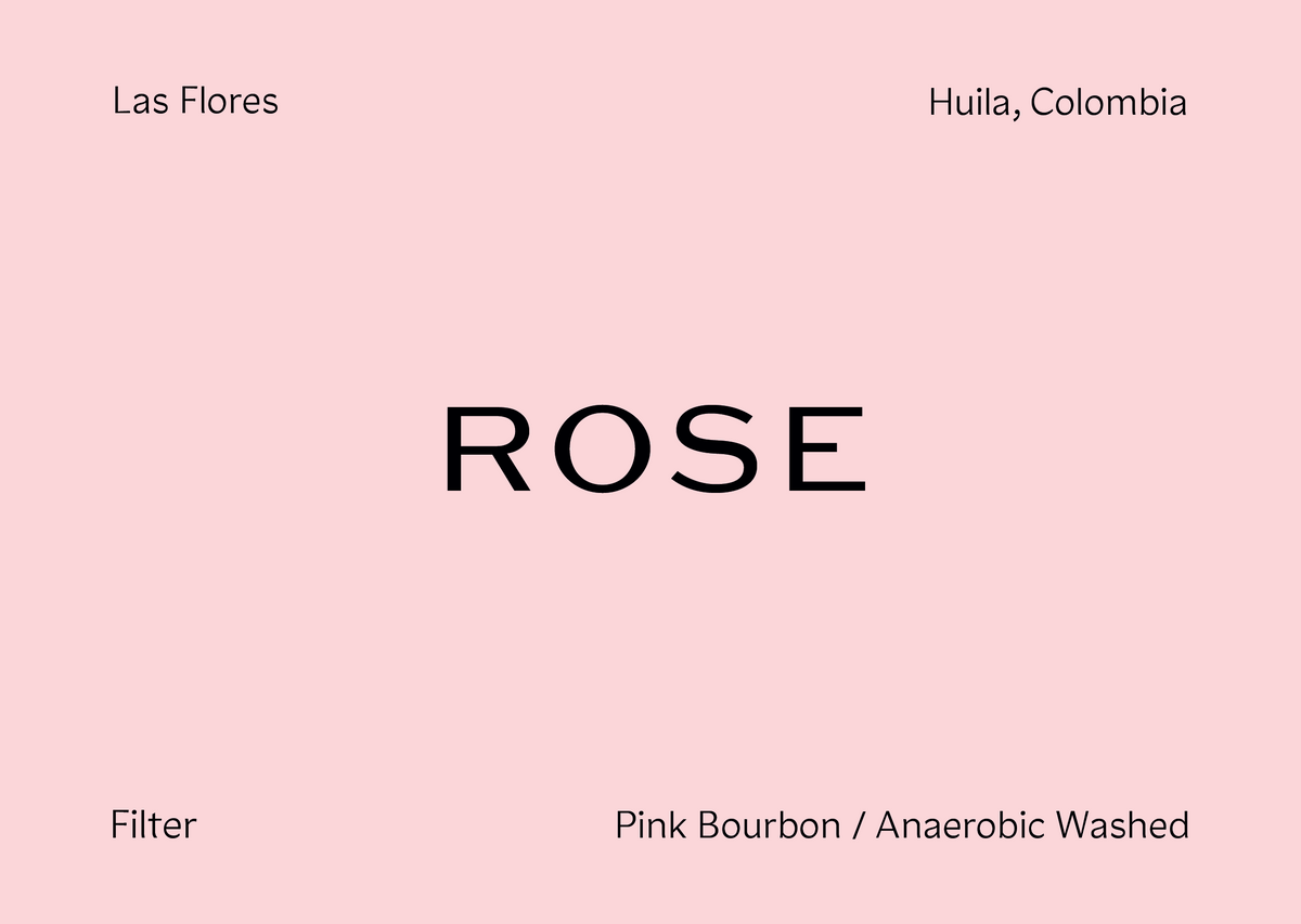 [ROSE] Las Flores Jhoan Vergara Pink Bourbon Anaerobic Washed